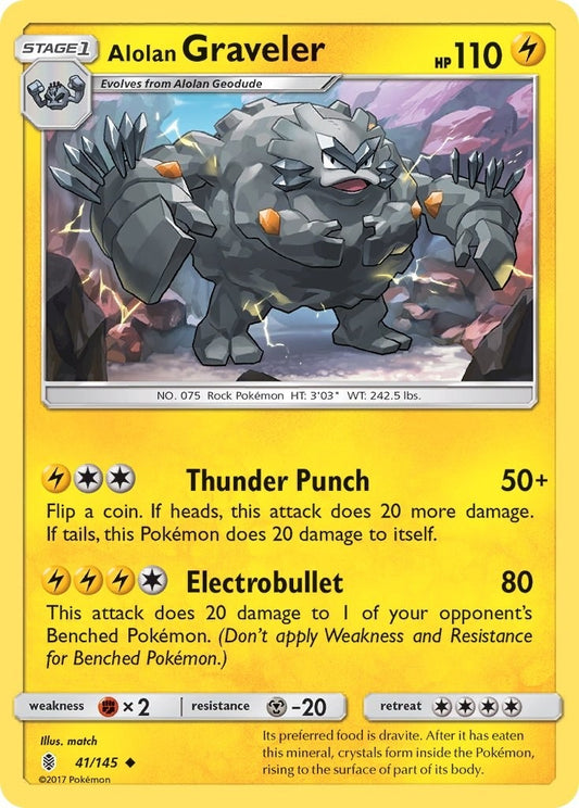 Image for Alolan Graveler (41/145) (SM02) - Pokemon