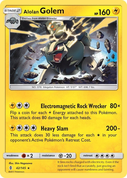 Image for Alolan Golem (42/145) (SM02) - Pokemon