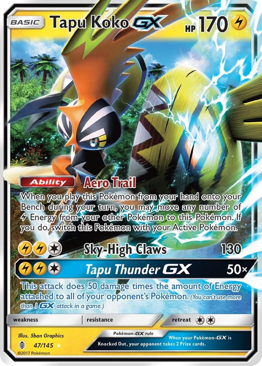 Image for Tapu Koko GX (47/145) (SM02) - Pokemon