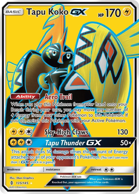 Image for Tapu Koko GX (Full Art) (135/145) (SM02) - Pokemon