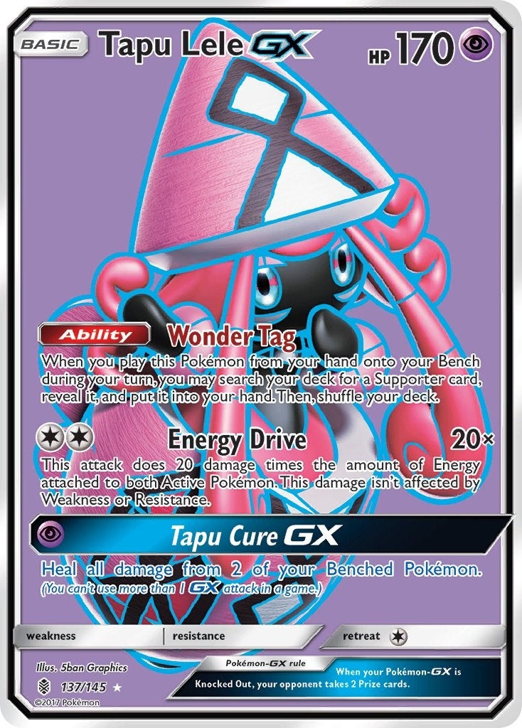 Image for Tapu Lele GX (Full Art) (137/145) (SM02) - Pokemon
