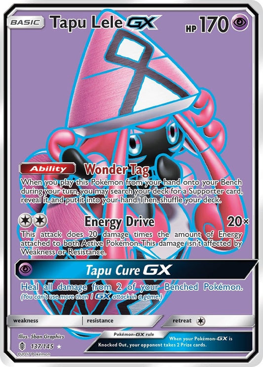 Image for Tapu Lele GX (Full Art) (137/145) (SM02) - Pokemon