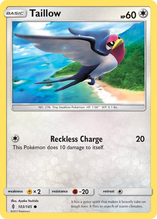 Image for Taillow (103/145) (SM02) - Pokemon