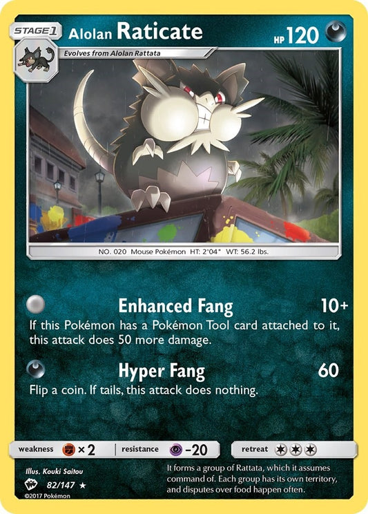 Image for Alolan Raticate (82/147) (SM03) - Pokemon