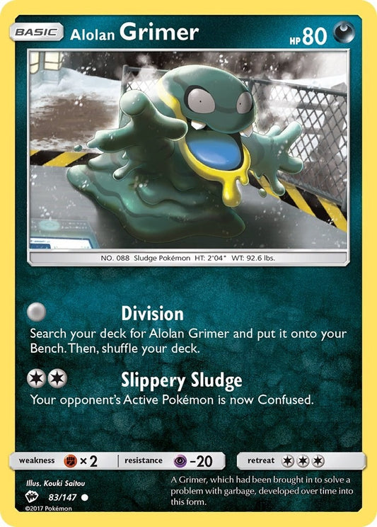 Image for Alolan Grimer (83/147) (SM03) - Pokemon