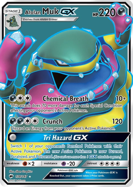 Image for Alolan Muk GX (Full Art) (138/147) (SM03) - Pokemon