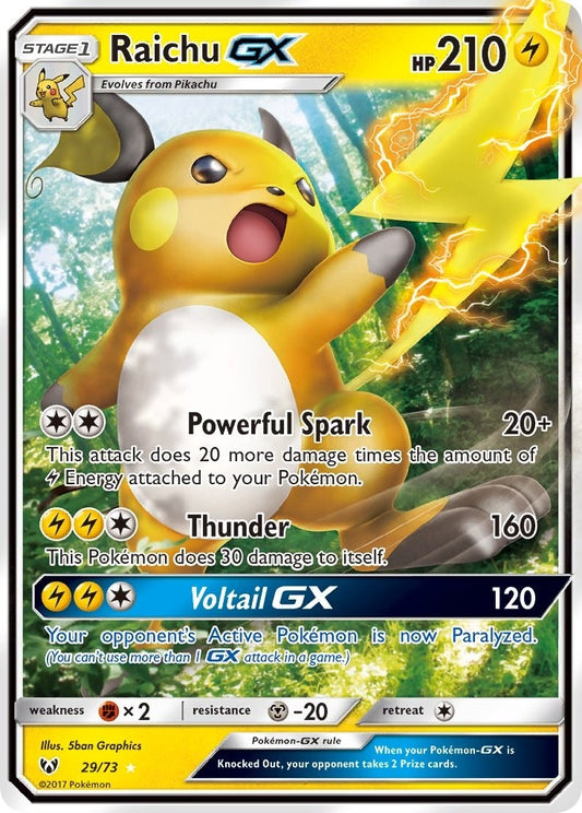 Image for Raichu GX (29/73) (SHL) - Pokemon