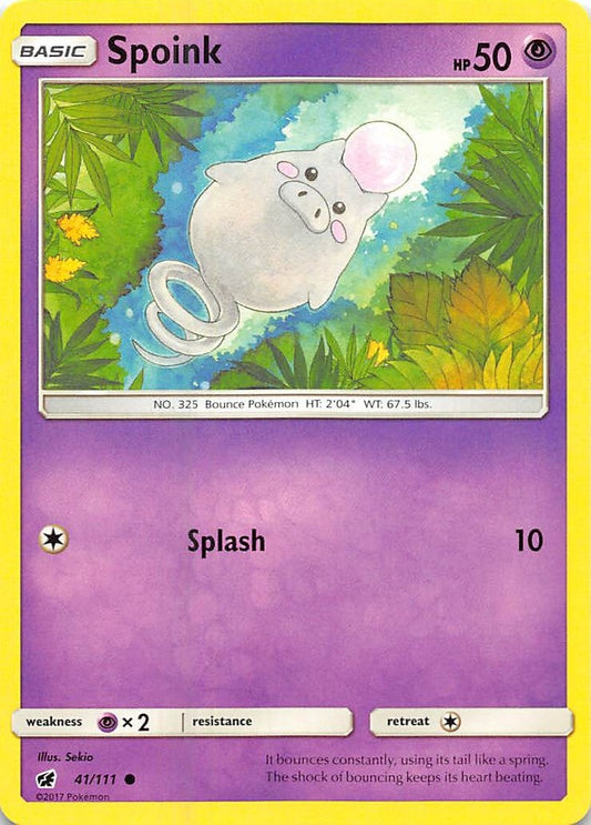 Image for Spoink (41/111) (SM04) - Pokemon