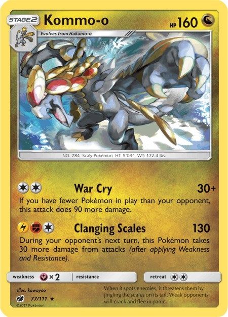 Image for Kommo-o (77/111) (SM04) - Pokemon