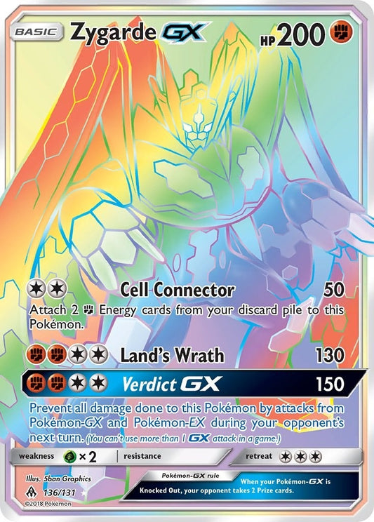 Image for Zygarde GX (Secret) (136/131) (SM06) - Pokemon