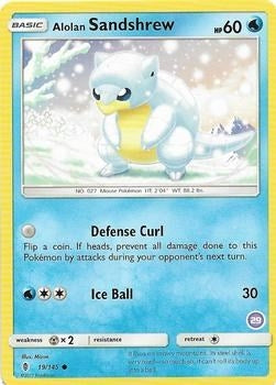 Image for Alolan Sandshrew (29) (19/145) (SMK2) - Pokemon