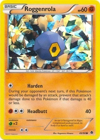 Image for Roggenrola - 49/98 (Cracked Ice Holo) (049/098) (BLE) - Pokemon