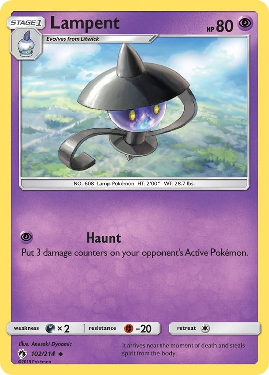 Image for Lampent (102/214) (SM8) - Pokemon