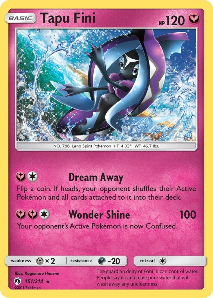 Image for Tapu Fini (151/214) (SM8) - Pokemon