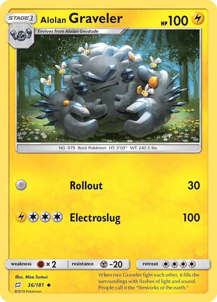 Image for Alolan Graveler (36/181) (SM9) - Pokemon