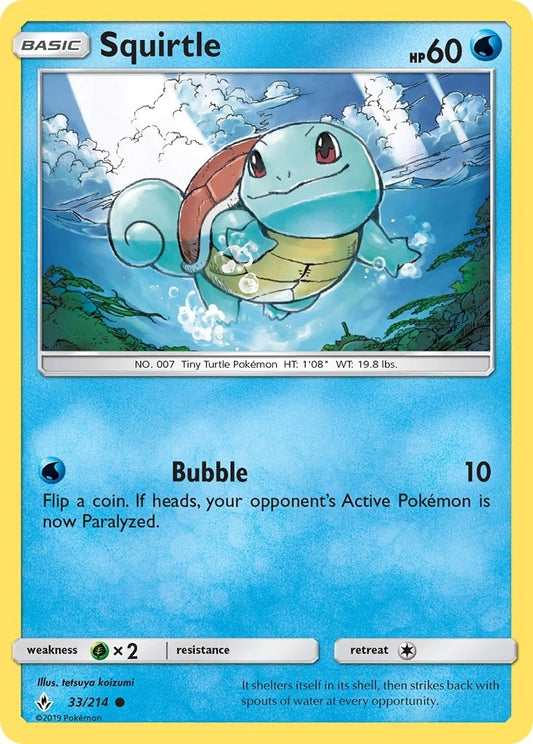 Image for Squirtle (33/214) (SM10) - Pokemon