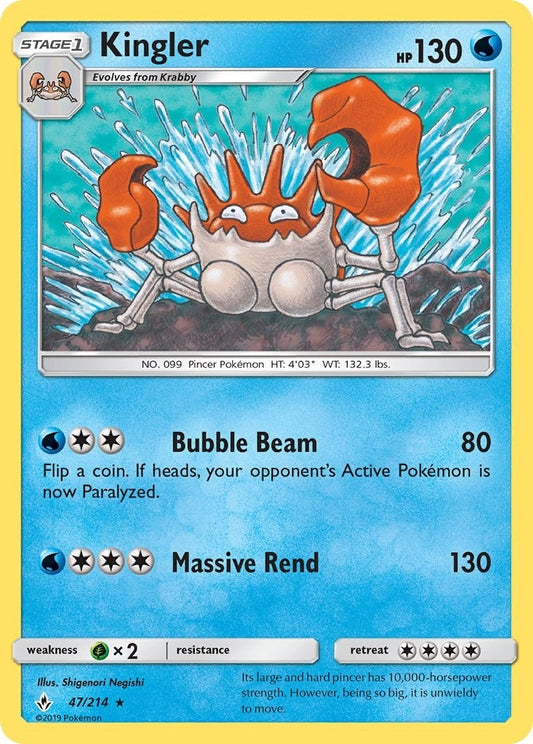 Image for Kingler (47/214) (SM10) - Pokemon