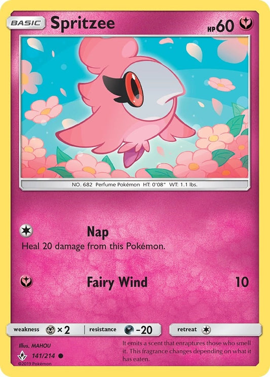 Image for Spritzee (141/214) (SM10) - Pokemon