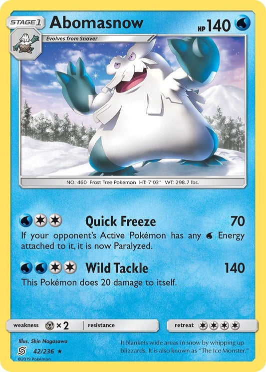 Image for Abomasnow (42/236) (SM11) - Pokemon