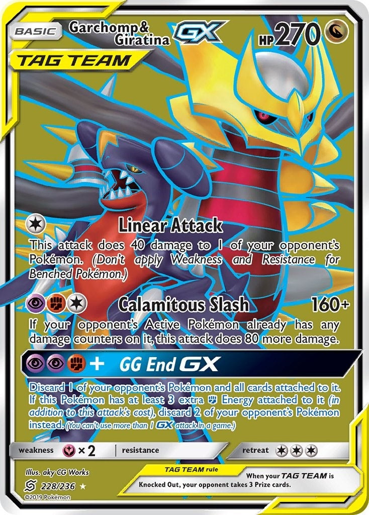 Image for Garchomp & Giratina GX (Full Art) (228/236) (SM11) - Pokemon