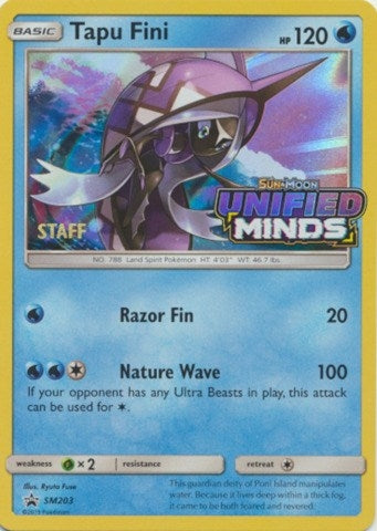 Image for Tapu Fini - SM203 (Prerelease) [Staff] (SM203) (SMP) - Pokemon