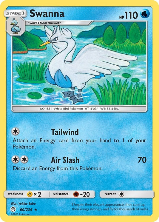 Image for Swanna (60/236) (SM12) - Pokemon