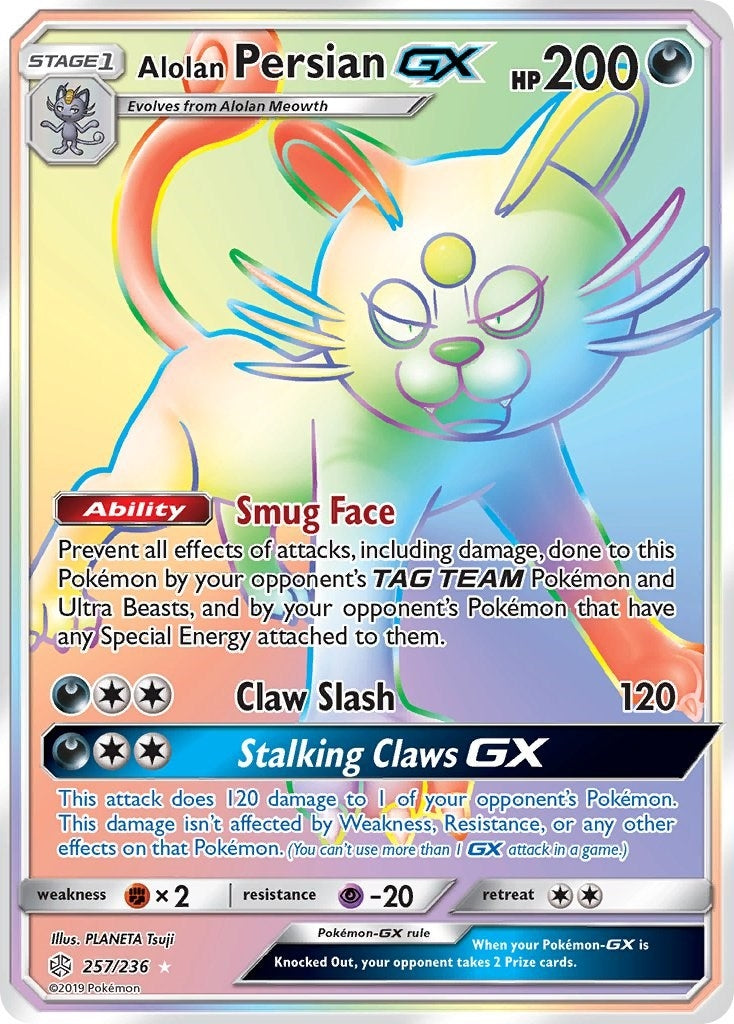 Image for Alolan Persian GX (Secret) (257/236) (SM12) - Pokemon