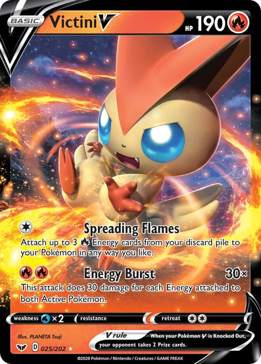 Image for Victini V (025/202) (SWSH01) - Pokemon
