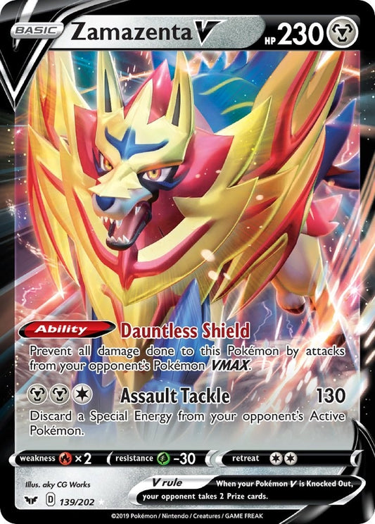Image for Zamazenta V (139/202) (SWSH01) - Pokemon