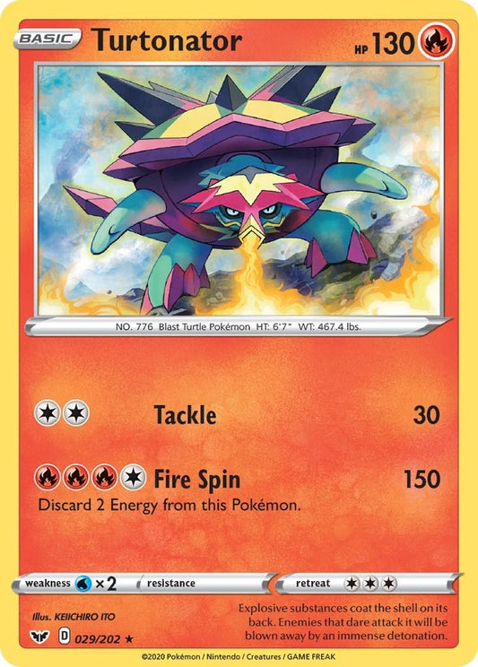 Image for Turtonator (029/202) (SWSH01) - Pokemon