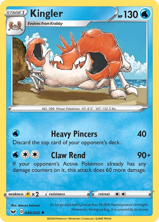 Image for Kingler (044/202) (SWSH01) - Pokemon