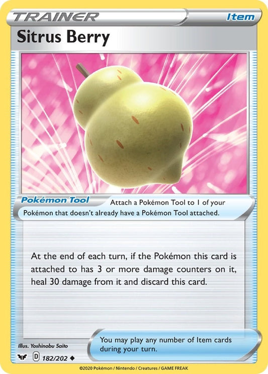 Image for Sitrus Berry (182/202) (SWSH01) - Pokemon