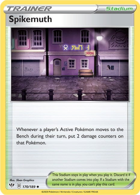 Image for Spikemuth (170/189) (SWSH03) - Pokemon