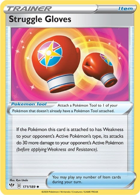 Image for Struggle Gloves (171/189) (SWSH03) - Pokemon