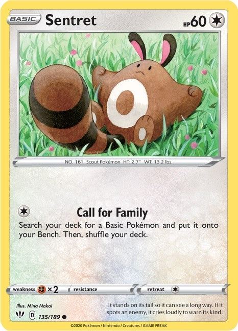 Image for Sentret (135/189) (SWSH03) - Pokemon