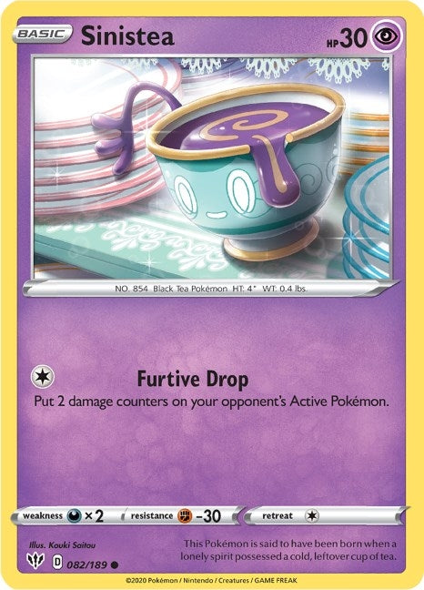 Image for Sinistea (082/189) (SWSH03) - Pokemon
