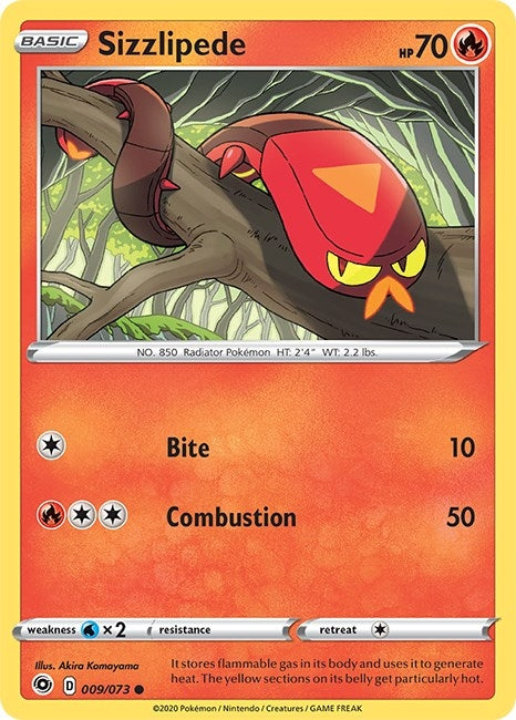 Image for Sizzlipede (09/73) (CHP) - Pokemon