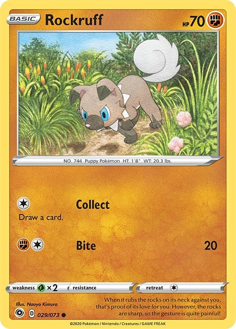 Image for Rockruff (29/73) (CHP) - Pokemon