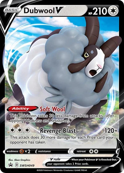 Dubwool V - SWSH049 - SWSH: Sword & Shield Promo Cards (SWSD)