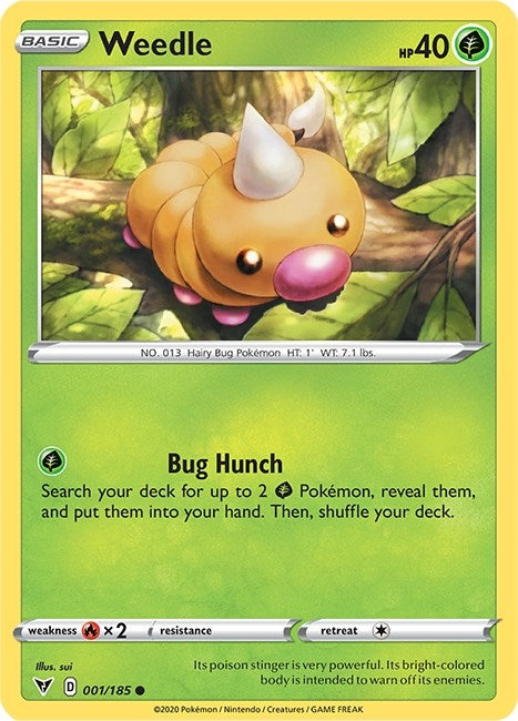 Image for Weedle (001/185) (SWSH04) - Pokemon