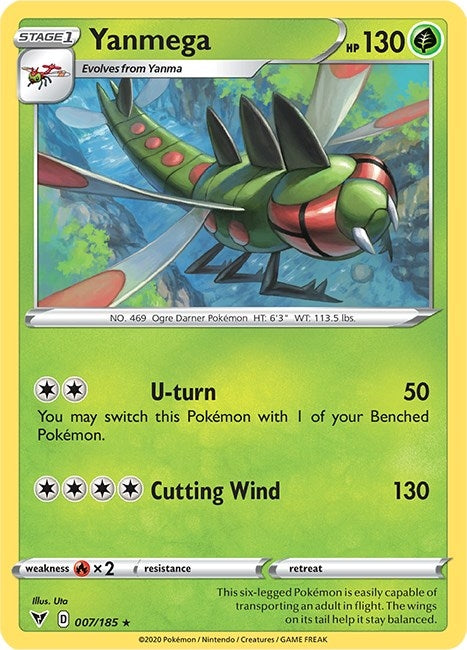 Image for Yanmega (007/185) (SWSH04) - Pokemon