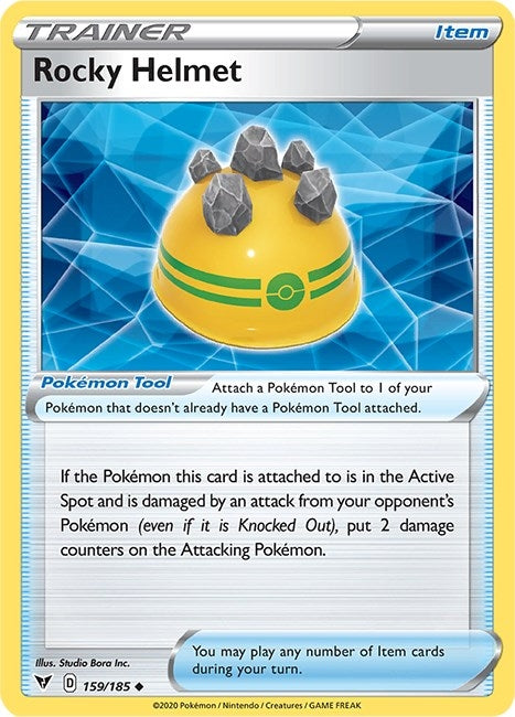 Image for Rocky Helmet (159/185) (SWSH04) - Pokemon
