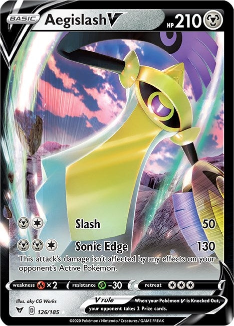 Image for Aegislash V (126/185) (SWSH04) - Pokemon