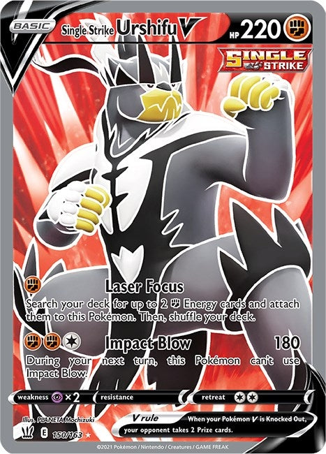 Image for Single Strike Urshifu V (Full Art) (150/163) (SWSH05) - Pokemon