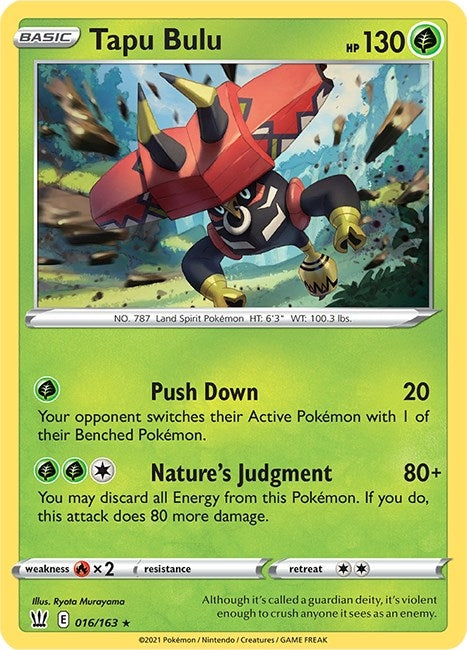 Image for Tapu Bulu (016/163) (SWSH05) - Pokemon