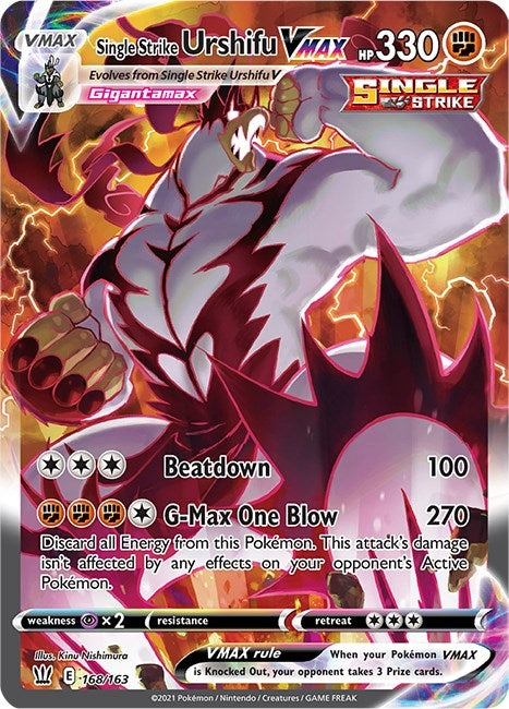 Image for Single Strike Urshifu VMAX (Alternate Art Secret) (168/163) (SWSH05) - Pokemon