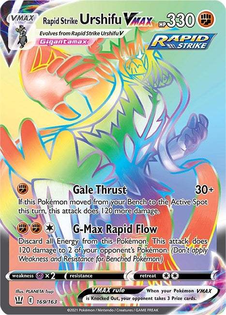 Image for Rapid Strike Urshifu VMAX (Secret) (169/163) (SWSH05) - Pokemon