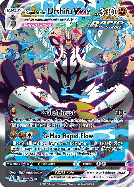 Image for Rapid Strike Urshifu VMAX (Alternate Art Secret) (170/163) (SWSH05) - Pokemon
