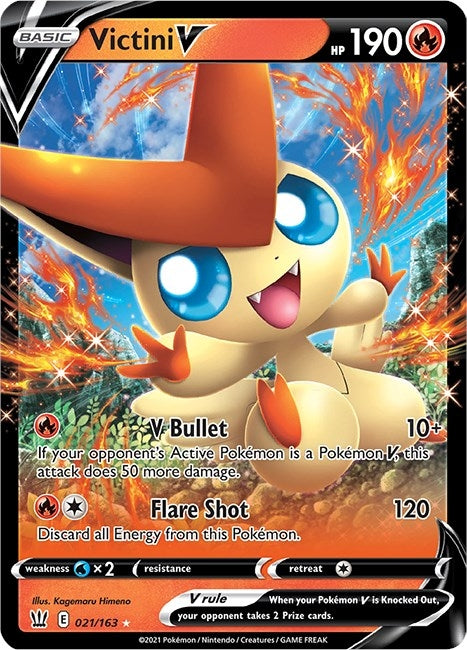 Image for Victini V (021/163) (SWSH05) - Pokemon
