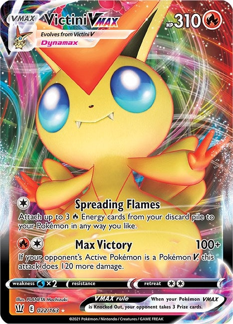 Image for Victini VMAX (022/163) (SWSH05) - Pokemon